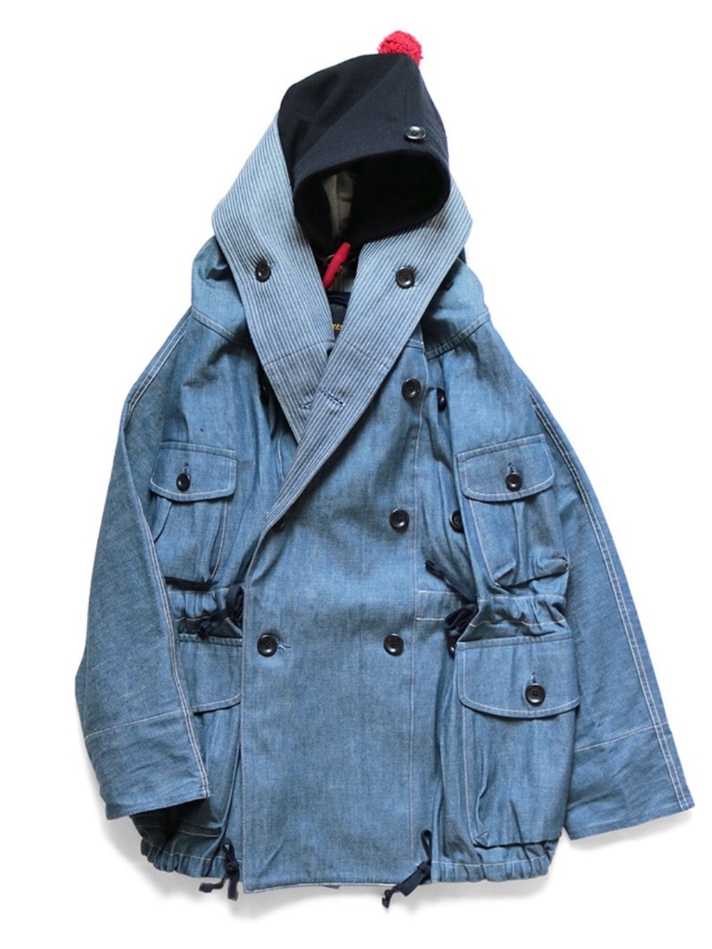 KAPITAL 10oz denim TRAGGLE ring coat jacket